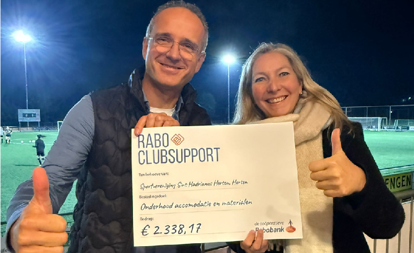 Bedankt Rabobank en Rabobank-leden voor jullie steun! 🙌