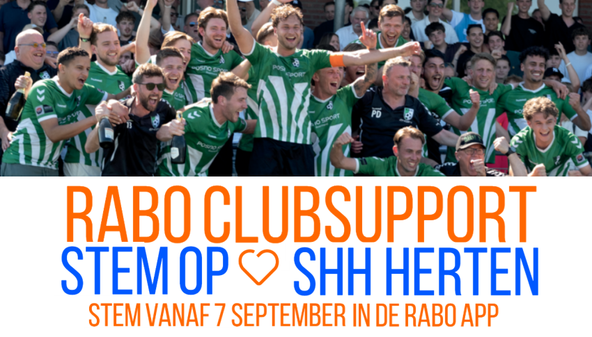 Stem op SHH Herten met Rabo ClubSupport!
